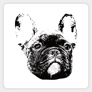 French Bulldog Face Design - A Frenchie Christmas Gift Sticker